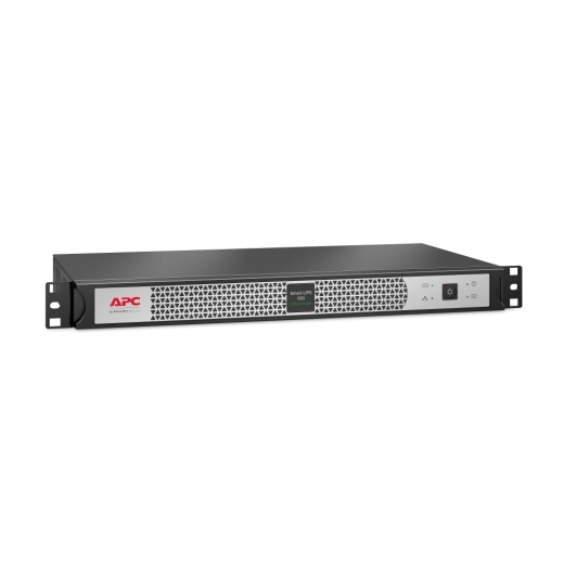 APC Smart-UPS, Line Interactive, 500VA, Lithium-ion, Rackmount 1U, 230V, 4x IEC C13 outlets, Network Card, Short Depth