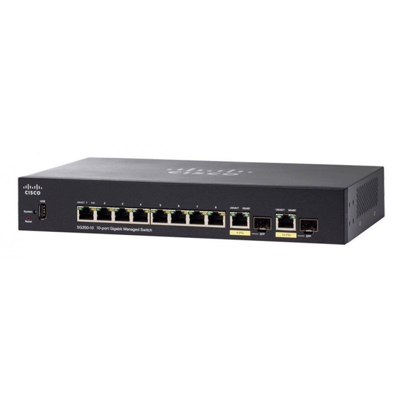 Cisco SG350-10 10-port Gigabit managed switch