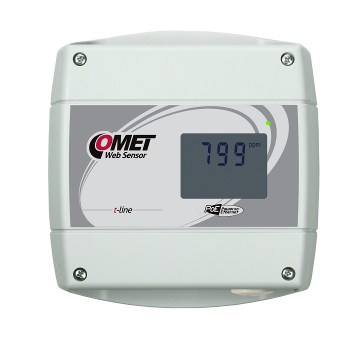 WebSensor with PoE - remote CO2 concentration with Ethernet interface