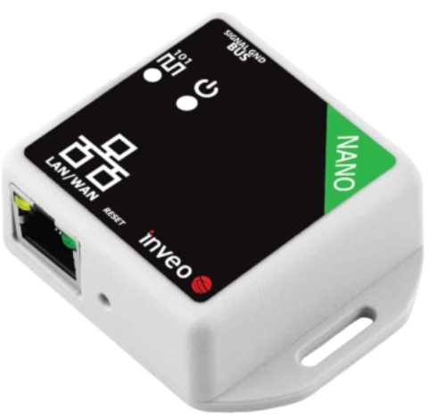 Miniature module for remote temperature reading by 1-Wire sensor (DS18B20) via LAN