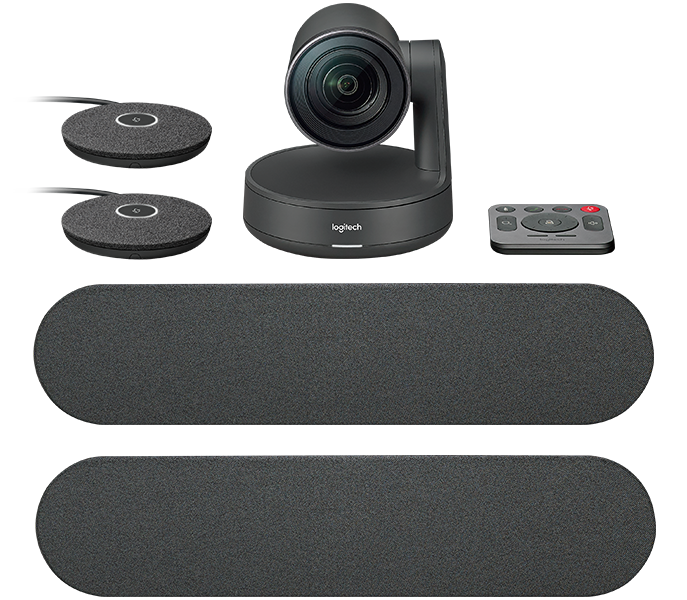 Logitech Rally Plus, premium ultra-HD ConferenceCam system with automatic camera control