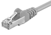 Patch cord; F/UTP; 5e; stranded; CCA; PVC; grey; 3m; 26AWG