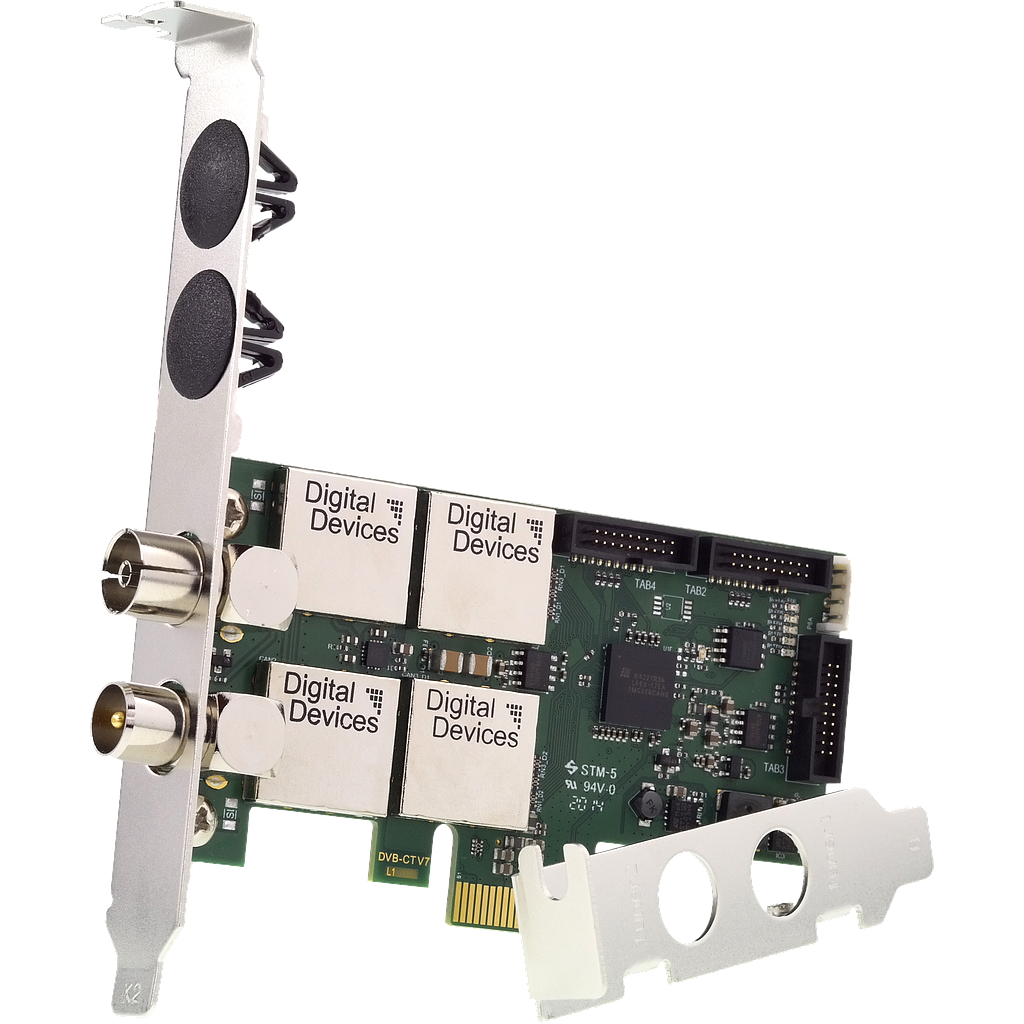 Digital Devices Cine C2/T2I V7 - SimpliTV compatible (ORF) - Twin Tuner TV Karte DVB-C/C2/T/T2/ISDB-T