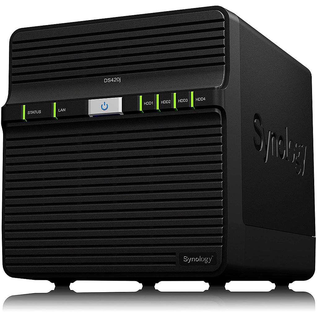  Synology 4 bay NAS DS420j (diskless), 4-bay; 1GB DDR4