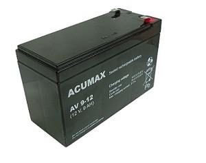 UPSi aku Acumax 12V, 9Ah, VRLA, EMU