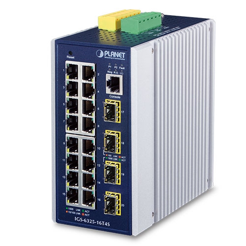 Industrial L3 16-port 10/100/1000T + 4-port 100/1000X SFP managed Ethernet switch