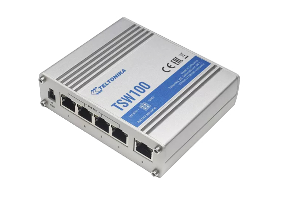 Teltonika 5-port industrial Gigabit PoE switch - unmanaged, 120W