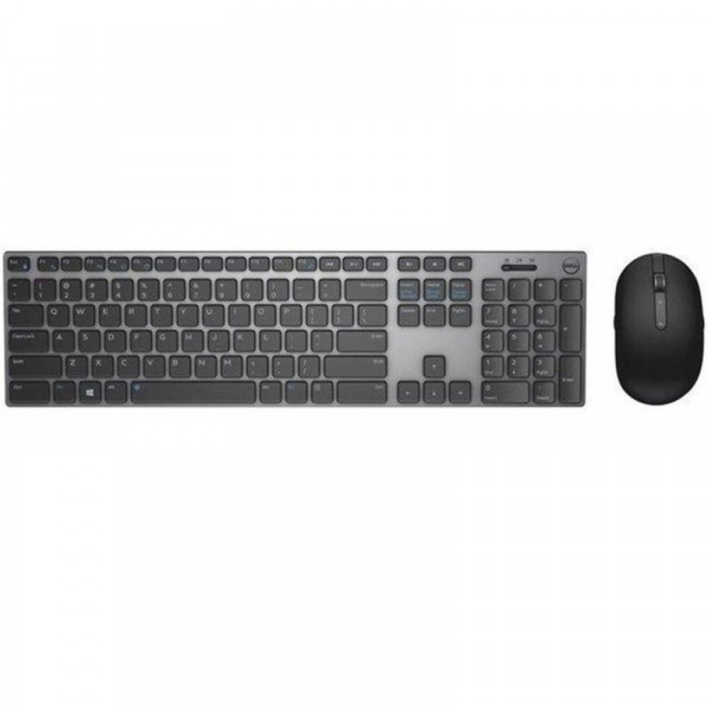 Dell klaviatuur ja hiir KM717 Premier, wireless, vene tähestik, USB, Bluetooth, must
