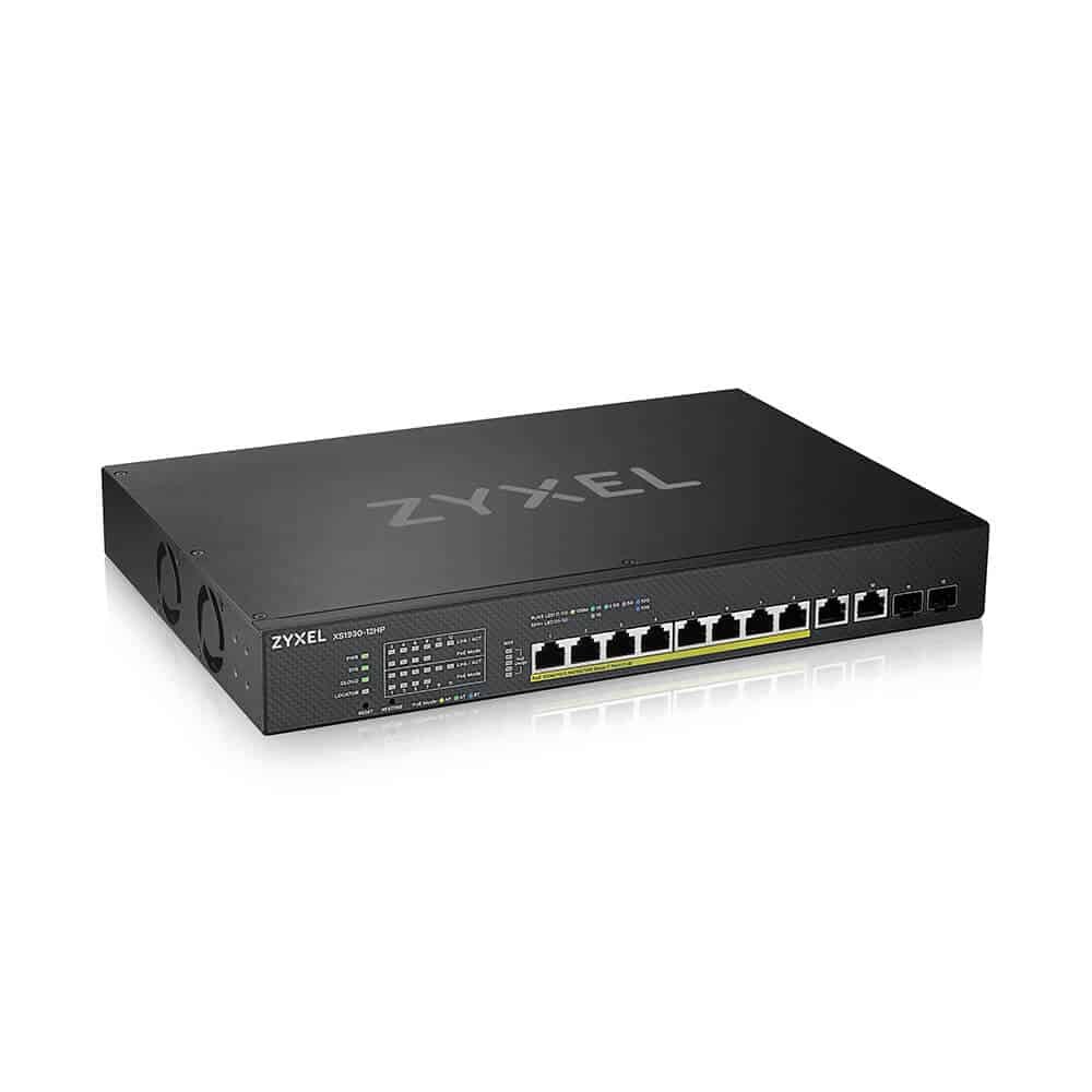 ZyXEL 12-port multi-Gigabit smart managed PoE switch