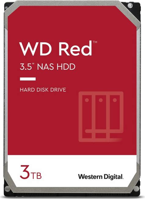 Western Digital 3TB WD Red NAS HDD - 5400 rpm, SATA 6 Gb/s, SMR, 256MB cache, 3.5&quot;
