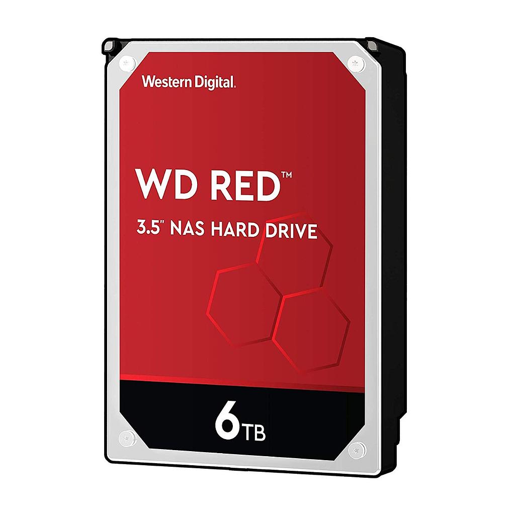 Western Digital 6TB WD Red NAS 3.5&quot; HDD, 5400 rpm, SATA 6 Gb/s, SMR, 256MB cache