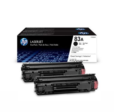 HP Cartridge No.83A Dual Pack Black (CF283AD) / (CF283AF)