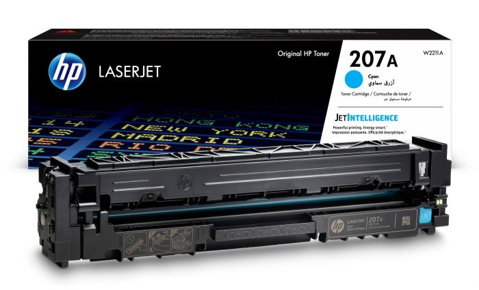 HP 207A cyan LaserJet toner cartridge