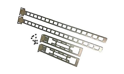 Four piece rack mount kit spare. Compatible with X450-G2 X460-G2 X620 (16 port models) X670 X670V X670- G2 X690 X770 X870