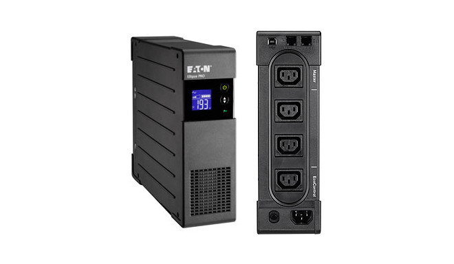 Eaton Ellipse PRO line-interactive UPS IEC, 650VA/400W, input: C14, outputs: (3) C13, (1) C13 surge only, tower