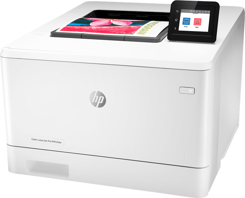 HP Color LaserJet Pro M454dw printer, 600x600 dpi, 27 lk/min
