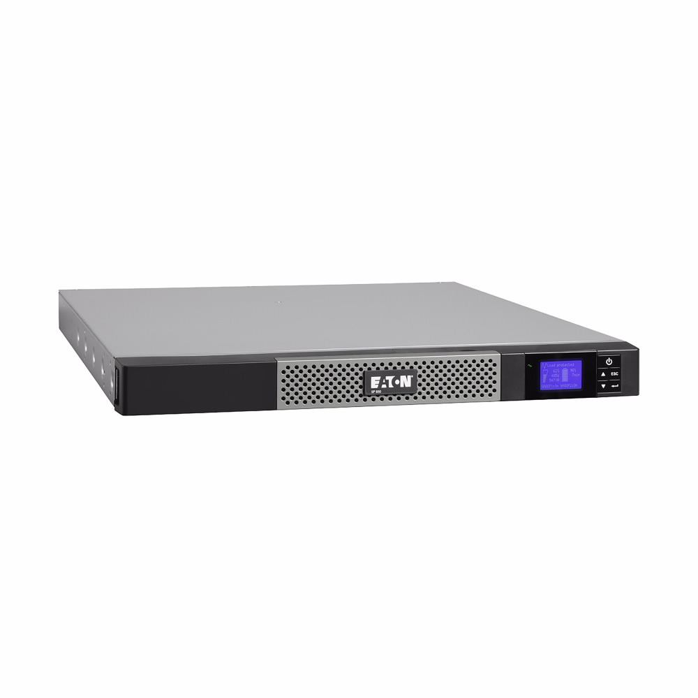 Eaton 5P 850VA/600W line-interactive UPS, 4 min@full load, RM 1U