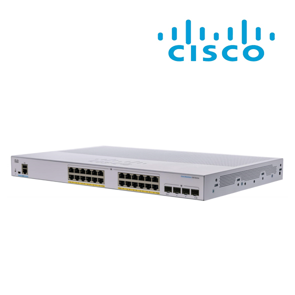 Cisco CBS350 managed 24-port GE PoE 4*10G SFP+