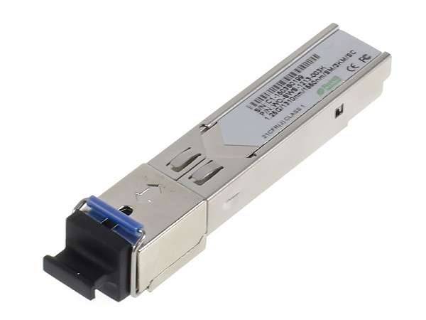 SFP single fiber 20 km BIDI 1.25G, 1310T/1550R, SC