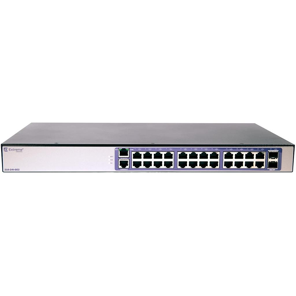Extreme Networks 210-24t-GE2 Ethernet switch - 24*Gigabit Ethernet, 2*SFP