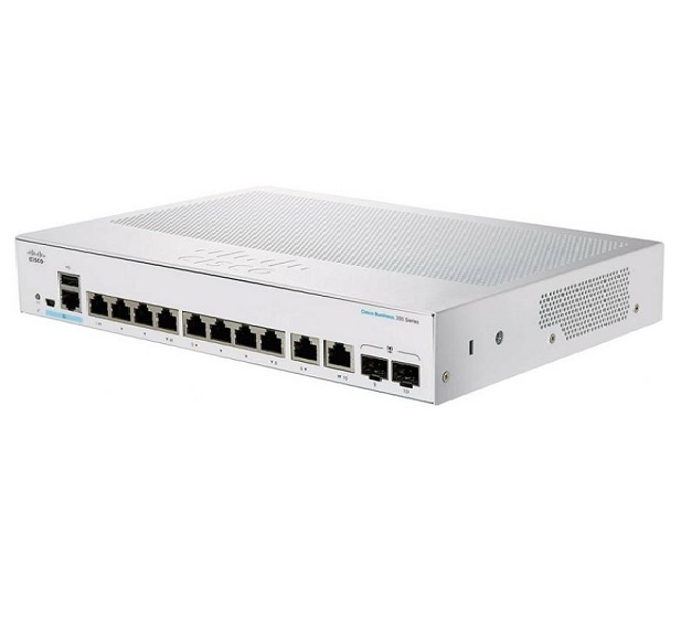 Cisco CBS350 managed 8-port GE full PoE ext PS 2*1G combo