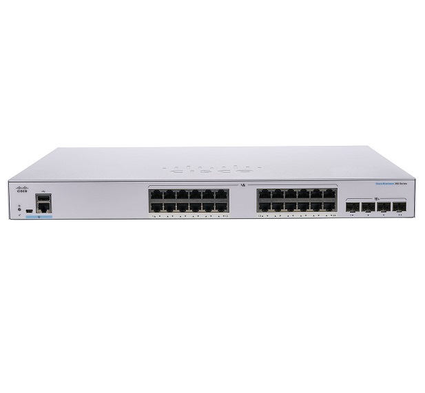 Cisco CBS350 managed 24-port GE PoE 4*1G SFP