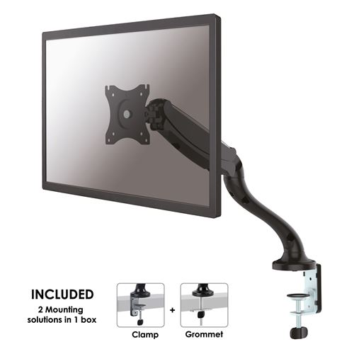 Neomounts flat screen desk mount (10-30&quot;) desk clamp/grommet