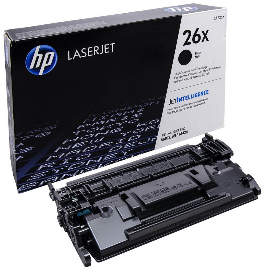 HP 26X high yield black original LaserJet toner cartridge, CF226X