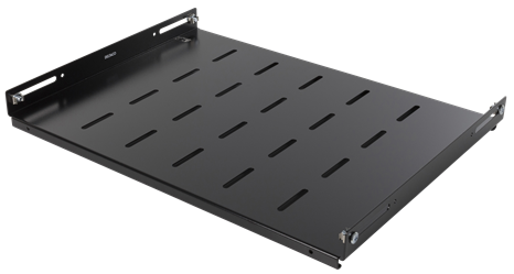 Toten, 19&quot; fikseeritud riiul, 350mm sügav, 600*600-box with S-profiles, laius 47 cm , RAL9004, teras, ventilatsiooniavadega, kuni 60kg