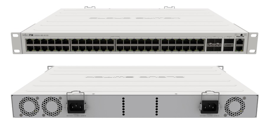 MikroTik switch 48*Gigabit Ethernet ports, 4*10G SFP+ ports, 2*40G QSFP+ ports
