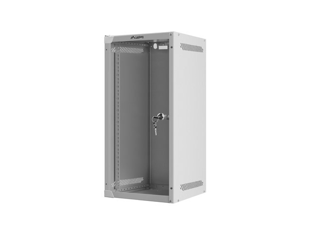 Lanberg 10&quot; klaasuksega räkikapp 12U seinale kinnituv 280*310, kiiresti koostatav (flat pack), hall