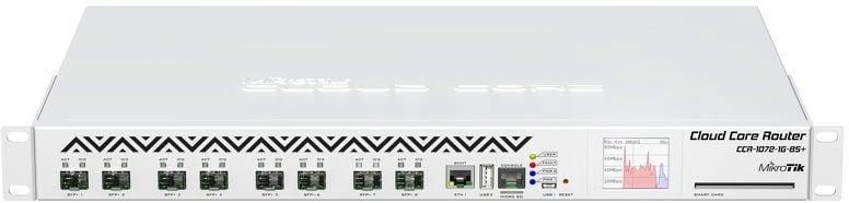 MikroTik Cloud core router 1072-1G-8S+, 1*Gbit LAN, 8*SFP+ cage, 72 cores
