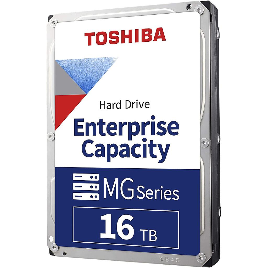 Toshiba MG series enterprise 16TB 3.5&quot; SATA 6Gbit/s 512e internal HDD 7200rpm 512MB cache 550TB/year 24/7 operation