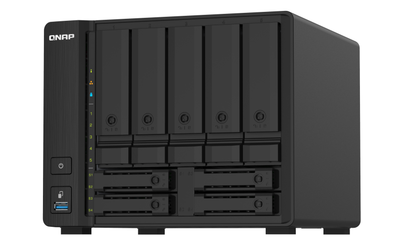 QNAP TS-932PX-4G 5+4 bay high-speed NAS with two 10GbE and 2.5GbE ports