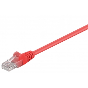 Võrgukaabel Cat5e UTP 0.25m, punane, CCA