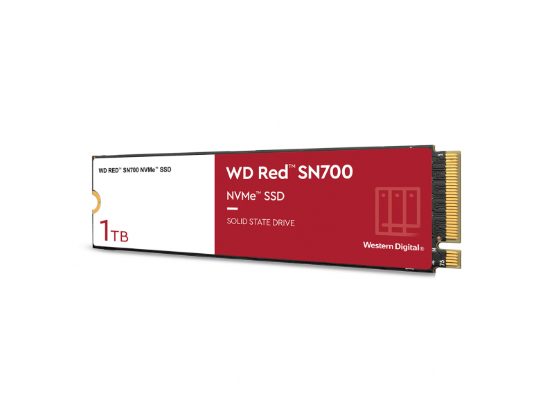 Western Digital 1TB WD Red SN700 NVMe internal SSD for NAS Devices - Gen3 PCIe, M.2 2280, up to 3.430 MB/s