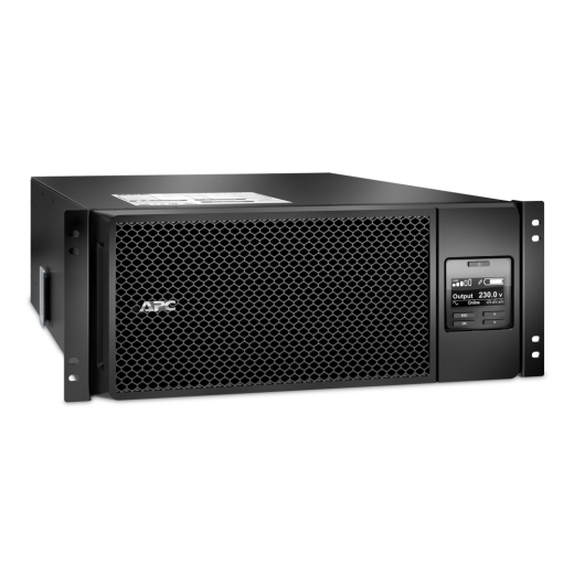 APC Smart-UPS on-line, 6kVA/6kW, rackmount 4U, 230V, 6*C13+4*C19 IEC outlets, network card+SmartSlot, extended runtime, rail kit included