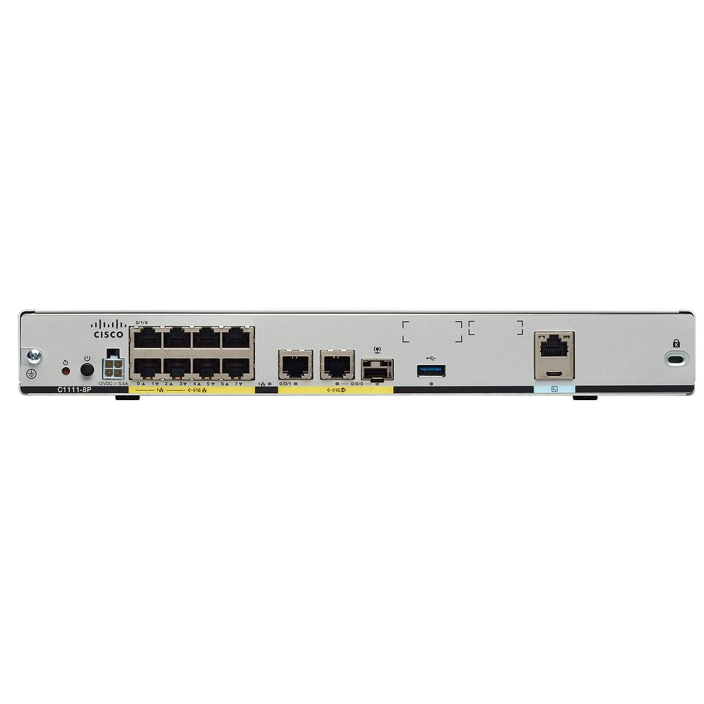 Cisco ISR 1100 8-ports dual GE WAN Ethernet router C1111-8P