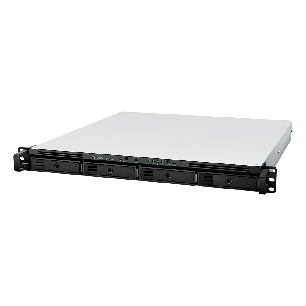 Synology NAS RackStation RS822RP+ (diskless), 4-bay, AMD Ryzen V1500B, 2GB DDR4