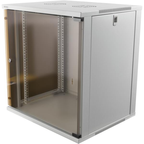 19&quot; 12U 540*450mm beež klaasuksega räki kapp põrandale või seinale