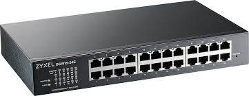 ZyXEL GS1915-24E, 24-port GbEth Smart hybrid mode switch, standalone or Nebulaflex cloud, rackmountable, fanless