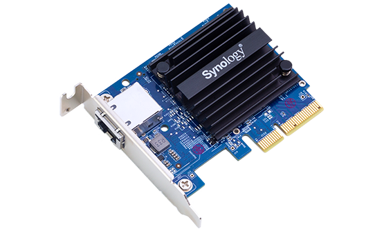 Single-port, high-speed 10GBASE-T/NBASE-T add-in card for Synology servers
