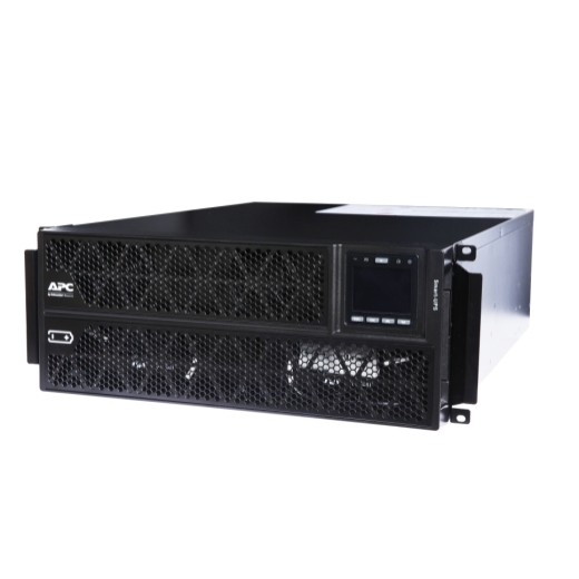 APC Smart-UPS on-line, 6kVA/6kW, rack/tower, 230V, 2x IEC C13+1x IEC C19+Hard wire 3-wire (H+N+E) outlets, network card, w/o rail kit