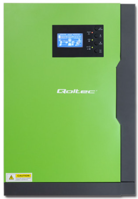 Qoltec Hybrid Solar Inverter Off-Grid 3,5kW | 100A | 24V | MPPT | Sinus