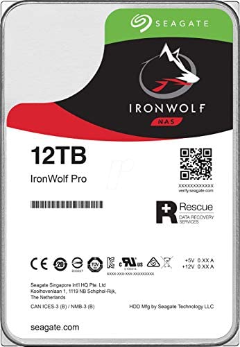 Seagate 3.5&quot; IronWolf Pro 12TB HDD, 512E format, SATA 600, 7200 rpm, 256MB cache