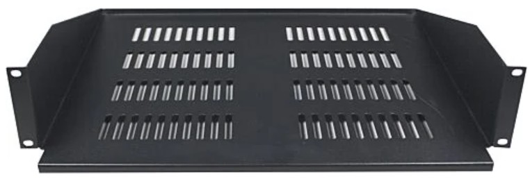 Toten 19&quot; fixed shelf 2U, 367mm depth, maximum 17kg