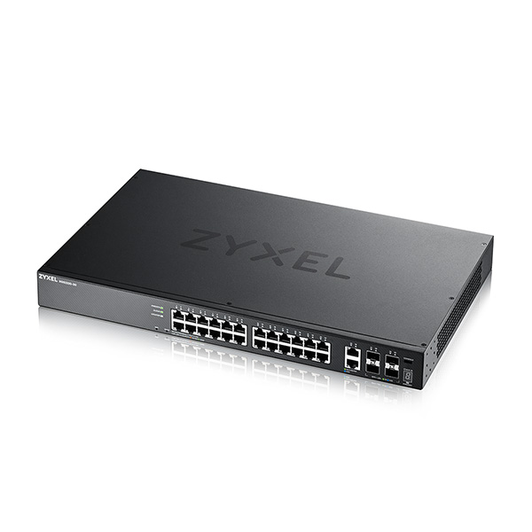 ZyXEL XGS2220-30, L3 access switch, 24*1G RJ45 2*10MG RJ45, 4*10G SFP+ uplink