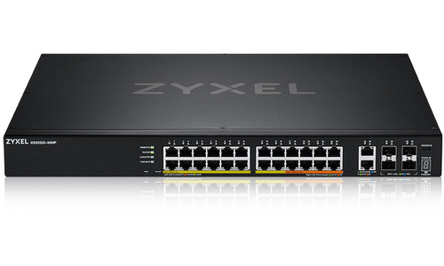 ZyXEL L3 access switch, 400W PoE, 16*PoE+/10*PoE++, 24*1G RJ45 2*10MG RJ45, 4*10G SFP+ uplink, including 1 year Nebulaflex Pro