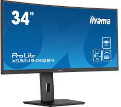 Iiyama ProLite XCB3494WQSN-B5 curved monitor 86.4 cm (34&quot;) UWQHD, VA, 0.4 ms, HDMI, DisplayPort, USB-C docking