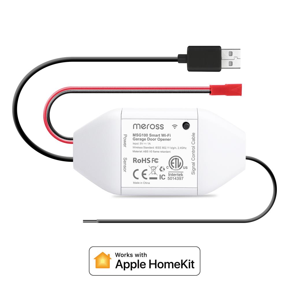 Meross smart garage door opener MSG100HK, Wi-Fi 2.4GHz